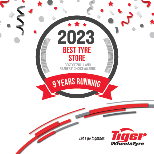 Best Place to Buy Tyres Award to Tiger Wheel & Tyre Empangeni and Richards Bay